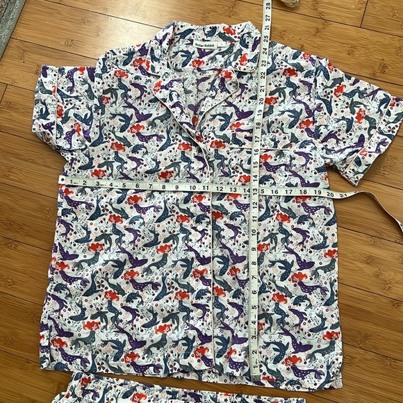 Sold Mercari Roller rabbit selkie mermaid pajamas medium top bottom shorts - Picture 4 of 6